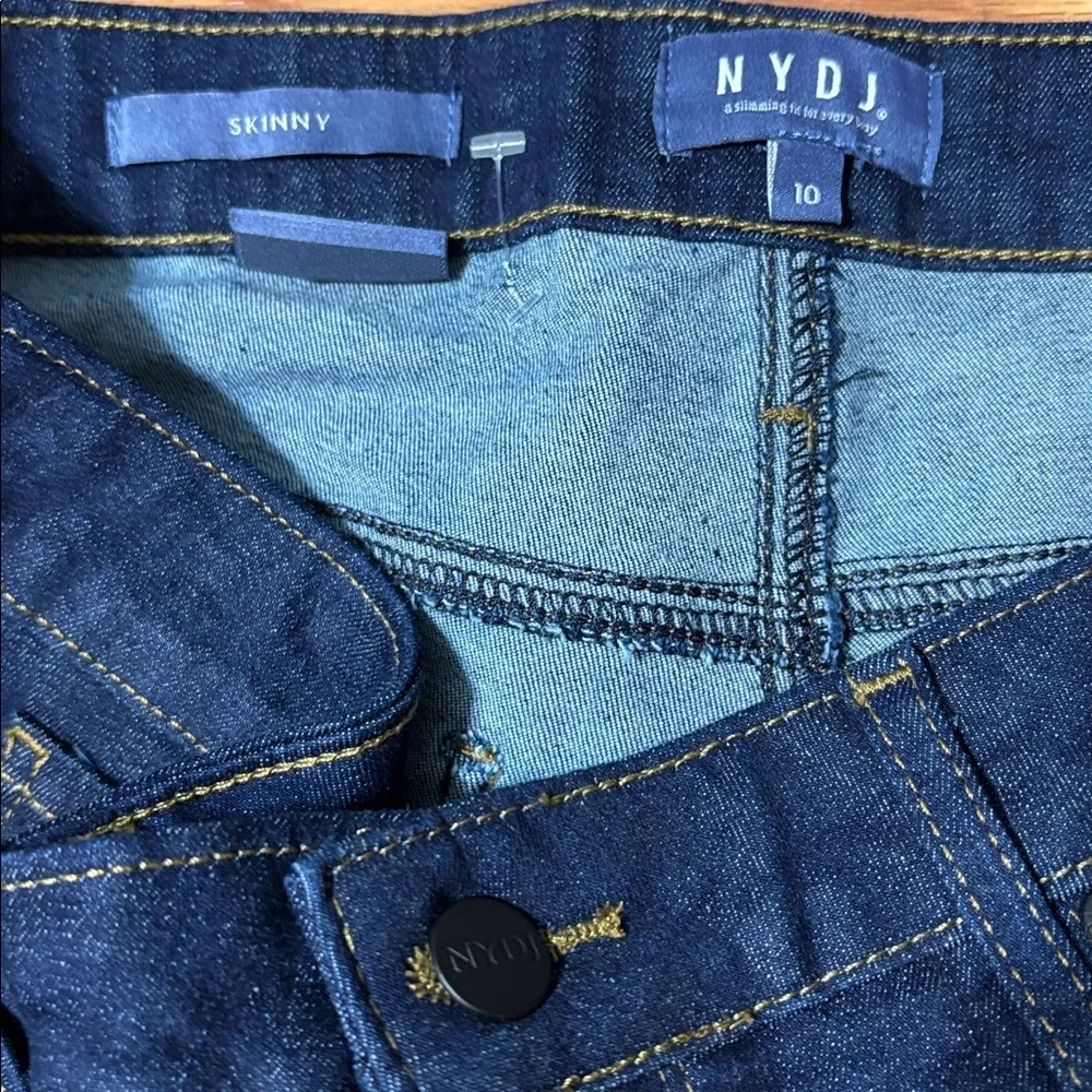 NYDJ Skinny Jeans Blue Lift Tuck Large